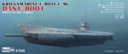 NEVERLAND HOBBY 8001 WWII GERMAN KRIEGSMARINE U-BOAT U-96 DAS BOOT 1/144 