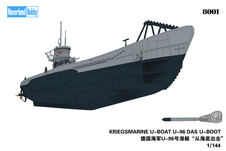 NEVERLAND HOBBY 8001 WWII GERMAN KRIEGSMARINE U-BOAT U-96 DAS BOOT 1/144 