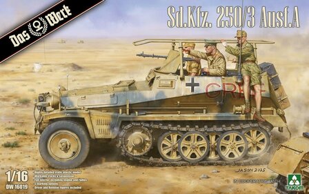 DAS WERK DW 16019 GERMAN WWII (HALFTRACK) Sd.Kfz. 250/3 Ausf.A 1/16