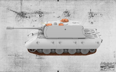 AMUSING HOBBY 35A046 SUPERHEAVY TANK E-100 MIT MAUS-TURM 1/35