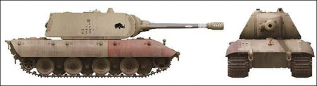AMUSING HOBBY 35A046 SUPERHEAVY TANK E-100 MIT MAUS-TURM 1/35