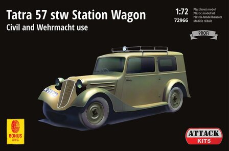 ATTACK 72966 TATRA 57 STATION WAGON CIVIL AND WEHRMACHT 1/72