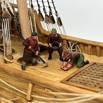 KOLDERSTOK 5001 BEMANNINGSSET "WERK AAN DEK" 1/50