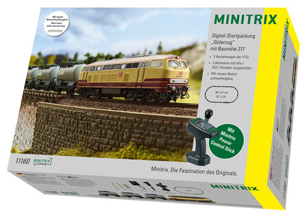 MINITRIX-11160 DIGITALE START SET "GOEDERENTREIN MET LOC SERIE 217" N