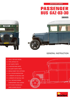 MINIART 38005 PASSENGER BUS GAZ-03-30 1/35