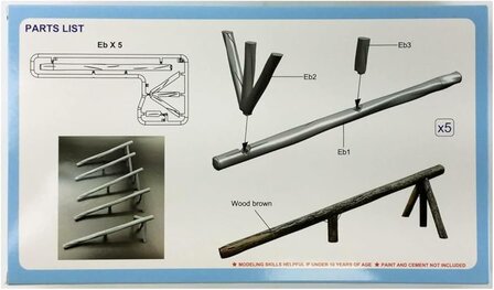 GECKO MODELS 35GM0083 NORMANDY BEACH LOG RAMPS SET 1/35