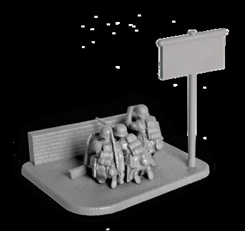 ZVEZDA 6210 WWII GERMAN MG-34 MACHINE GUN w. CREW 1941/45 1/72