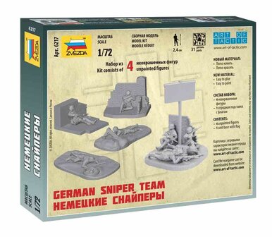 ZVEZDA 6217 WWII GERMAN SNIPER TEAM 1/72 