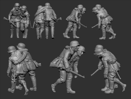 ZVEZDA 6143 WWII GERMAN MEDICAL PERSONNEL 1941/43 1/72