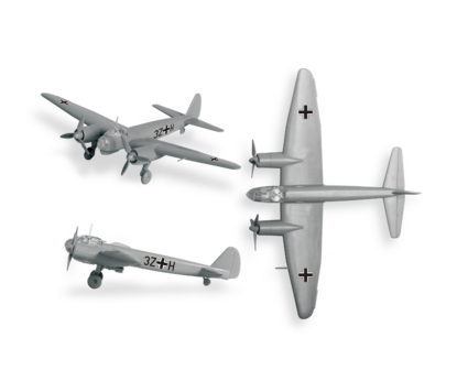 ZVEZDA 6168 GERMAN BOMBER JUNKERS JU-88 A-4 1/200 