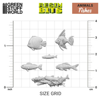 GREEN STUFF WORLD GSW3010 RESIN FISH 1/48