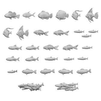 GREEN STUFF WORLD GSW3010 RESIN FISH 1/48