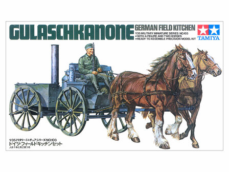 TAMIYA 35103 WWII GERMAN FIELD KITCHEN  "GULASCHKANONE" 1/35