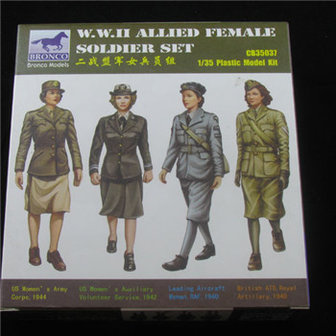 BRONCO MODELS CB35037 W.W.II ALLIED FEMALE SOLDIER SET&nbsp; 1/35