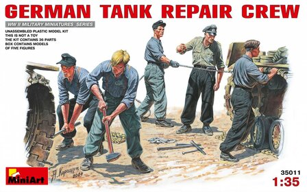 MINIART 35011 GERMAN TANK REPAIR CREW 1/35