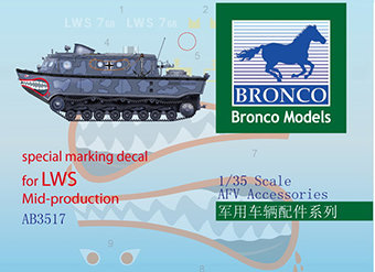 BRONCO MODELS AB3517 SPECIAL MARKING DECAL FOR LWS&nbsp;