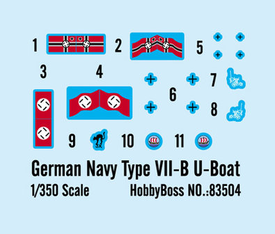 HOBBY BOSS 83504 GERMAN NAVY TYPE VII-B U-BOAT 1/350
