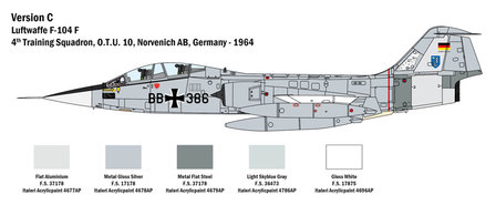 ITALERI 2509 TF-104&reg;G STARFIGHTER&reg;​​​​​​​ 1/32