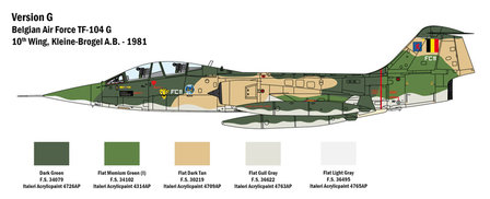 ITALERI 2509 TF-104&reg;G STARFIGHTER&reg;​​​​​​​ 1/32