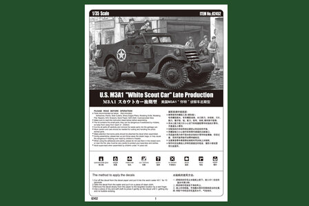HOBBY BOSS 82452 U.S. M3A1 &quot;WHITE SCOUT CAR&quot; 1/35