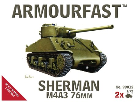 ARMOURFAST 99012 SHERMAN M4A3 76 MM 1/72