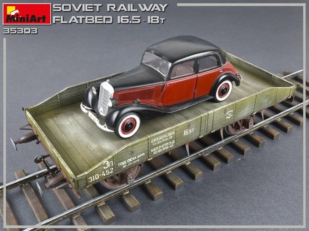 MINIART 35303 SOVIET RAILWAY FLATBED 16,5-18t 1/35