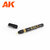 AK1300 METALLIC LIQUID MARKERS (stift 1mm)  VE4 GOLD / CHROME / OLD BRONZE /COPPER 