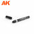 AK1300 METALLIC LIQUID MARKERS (stift 1mm)  VE4 GOLD / CHROME / OLD BRONZE /COPPER 