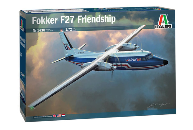 ITALERI 1430 FOKKER F27 FRIENDSHIP 1/72 met NL DECALS