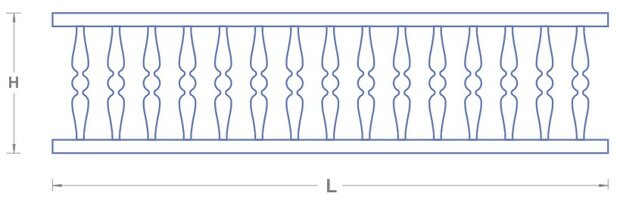 RB MODEL 096/30 HOUTEN BALUSTRADE 