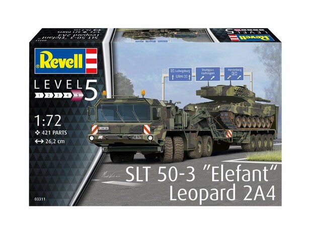 REVELL 03311 SLT 50-3 "ELEFANT" EN LEOPARD 2A4 1/72