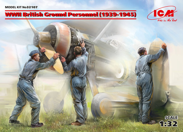 ICM 32107 WWII BRITISH GROUND PERSONNEL (1939-1945) 1/32