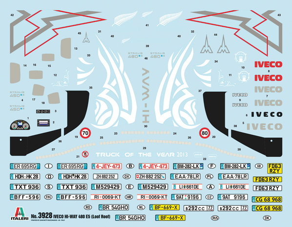 ITALERI 3928 IVECO HI-WAY 480 E5 LAAG DAK 1/24