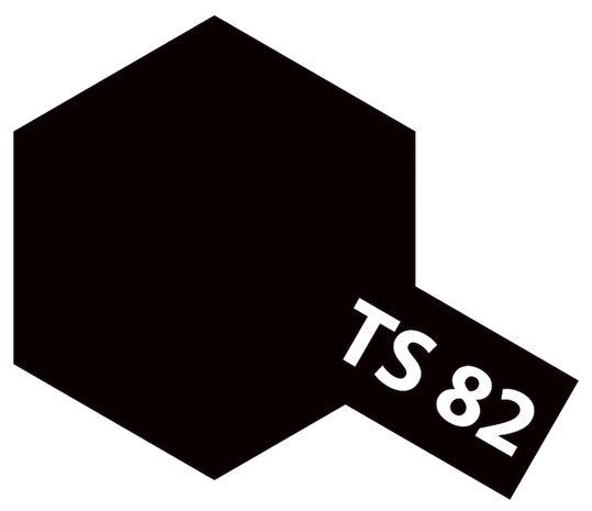 TAMIYA 85082 TS-82 RUBBER BLACK 100 ML