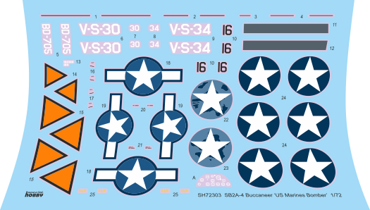 SPECIAL HOBBY 72303 SB2A-4 BUCCANEER MET NEDERLANDSE DECALS 1/72