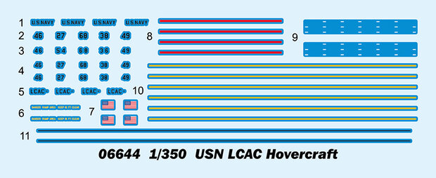 TRUMPTER 06644 USN LCAC HOVERCRAFT 1/350