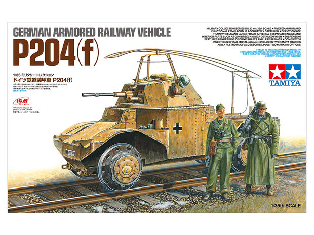 TAMIYA 32413 GERMAN ARMORED RAILWAY VEHICLE P204(f) 1/35