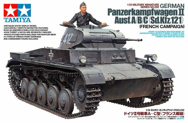 TAMIYA 35292 GERMAN PANZERKAMPFWAGEN II 1/35