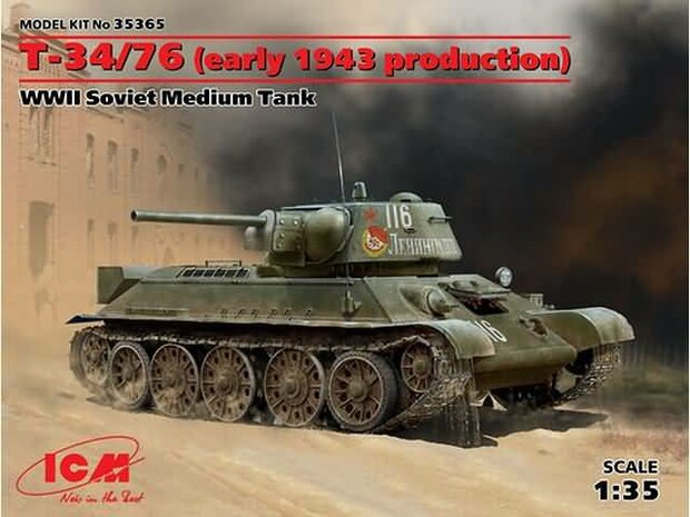 ICM 35365 T-34/76 (EARLY 1943 PRODUCTION) 1/35