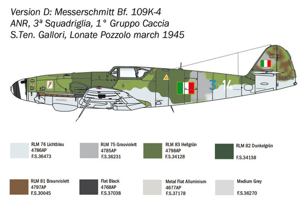 ITALERI 2805 Bf 109 K-4 1/48