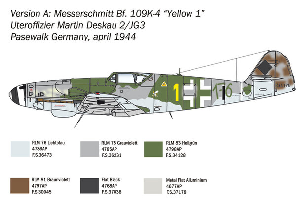 ITALERI 2805 Bf 109 K-4 1/48