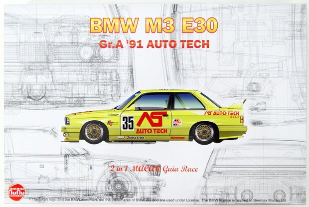 HOBBY NUNU  PN24014 BMW M3 E30 Gr.A ’91 AUTO TECH 1/24