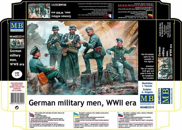 MASTER BOX MB35211 GERMAN MILITARY MEN, WWII 1/35