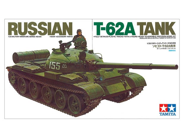 TAMIYA 35108 RUSSIAN TANK T-62A 1/35