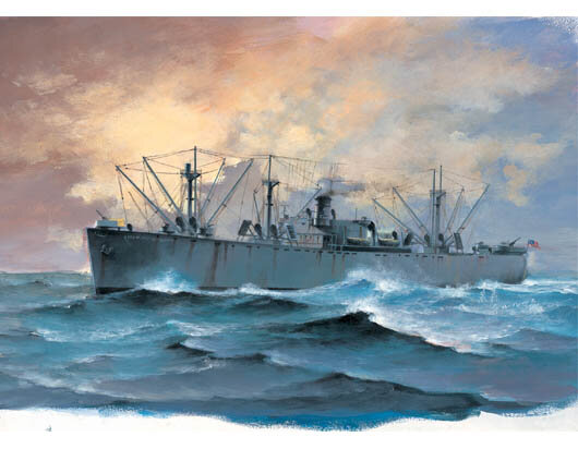 TRUMPETER 05755 SS JEREMIAH O’BRIEN LIBERTY SHIP 1/700