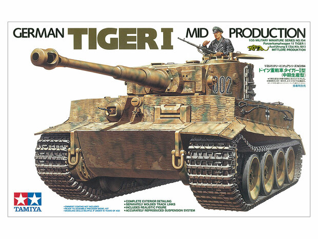 TAMIYA 35194 GERMAN TIGER 1 MID PRODUCTION 1/35