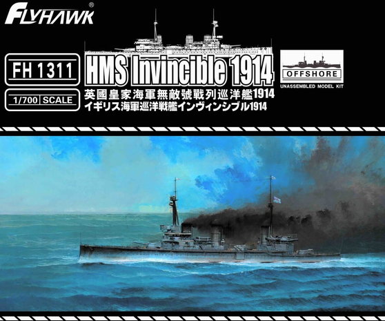 FLYHAWK FH 1311 HMS INVINCIBLE 1914 1/700