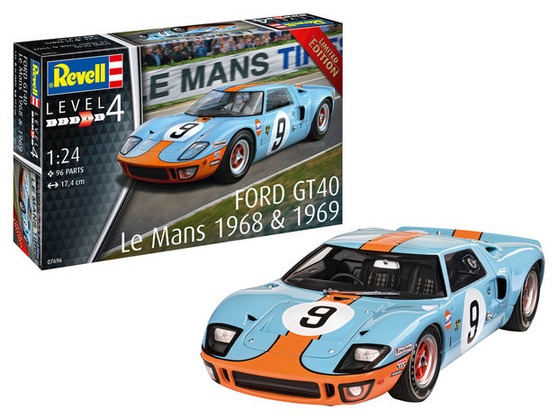 REVELL 07696 FORD GT40 LE MANS 1968 & 1969 1/24