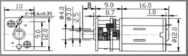 KRICK 42205 MICRO ELEKTROMOTOR 6V - 50:1