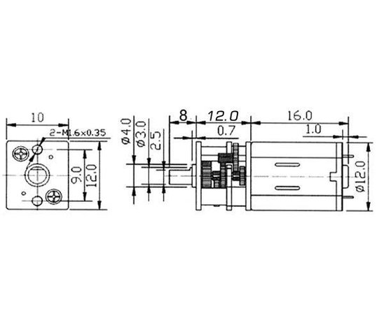 KRICK 42207 MICRO ELEKTROMOTOR 6V - 1000:1